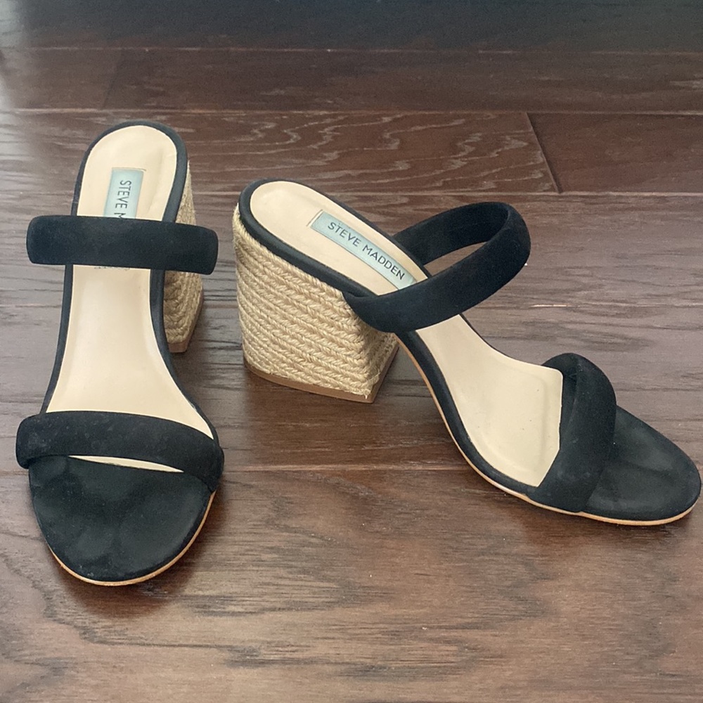 Steve Madden Straw Block Heels - image 2